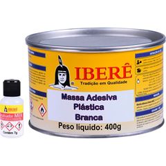 IBERE- MASSA PLASTICA BRANCO 400G 