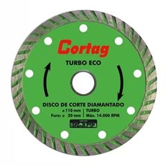 CORTAG - DISCO DIAMANTADO TURBO 110X20MM ECO