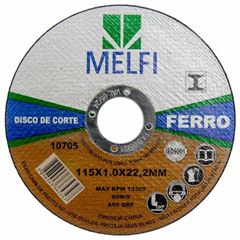MELFI - DISCO CORTE AÇO FINO 4.5X1.0X22 (EMB COM 10)