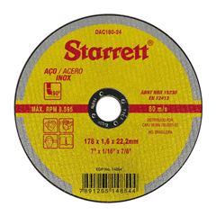 STARRET - DISCO CORTE AÇO 7.0X1.6X22 7/8