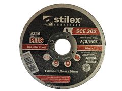 STILEX - DISCO CORTE INOX  4.3/8X1.0X20 SCE 302