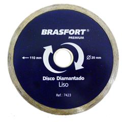 BRASFORT - DISCO DIAMANTADO PREMIUM LISO 110X20MM