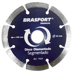 BRASFORT - DISCO DIAMANTADO PREMIUM SEGMENTADO 105X20MM