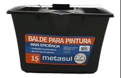 METASUL - BALDE PARA PINTURA CAÇAMBA PRETO 15L
